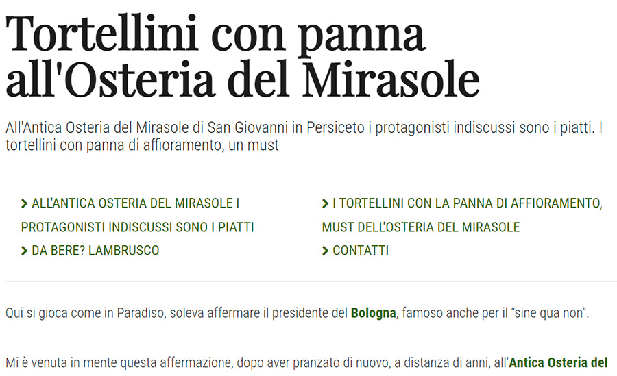 la repubblica osteria del mirasole sapori veri e memoria